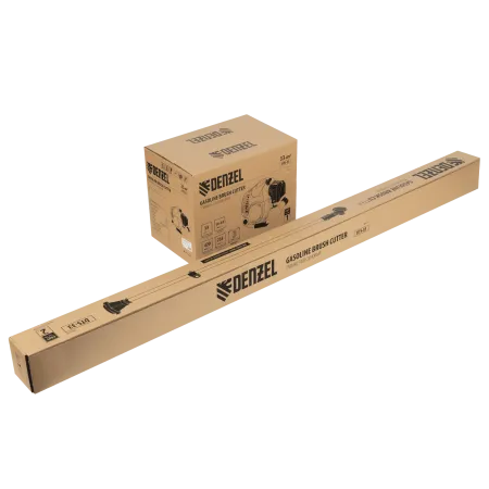 Триммер бензиновый DENZEL DTS-33, 33 см3, неразъемная штанга, состоит из 2 частей