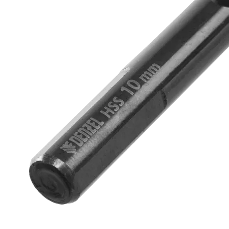 Сверло по металлу DENZEL 10 мм, HSS-Tin, Golden Tip, 8 шт.