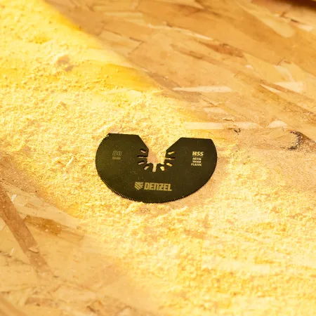 Насадка для МФИ DENZEL 782301 отрезная полукруг, HSS, по металлу и дереву, 80 мм х 1,2 мм