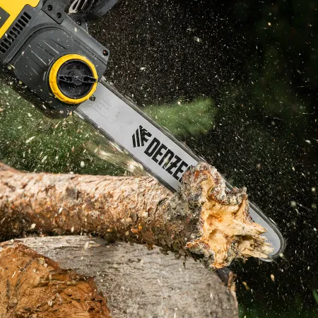 Пила цепная электрическая DENZEL EDS-2000, 2 кВт, шина 40 см, шаг 3/8, 56 звеньев