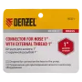 Штуцер для шланга DENZEL 97271, 1 дюйм, с наружной резьбой G1