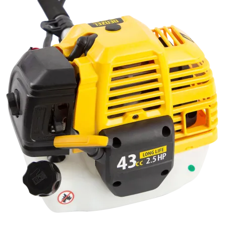 Триммер бензиновый DENZEL DT 43, 43 см3, 2.5 л.с, неразъемная штанга