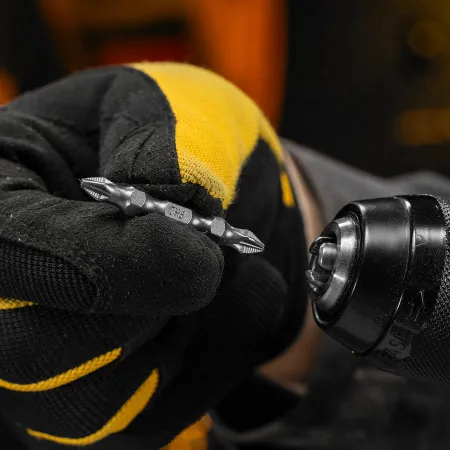 Бита DENZEL двухсторонняя, PH2-PZ2 х 45 мм, сталь S2, 10 шт.