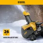 Снегоуборщик бензиновый DENZEL SB 460, 99cc, ручной старт
