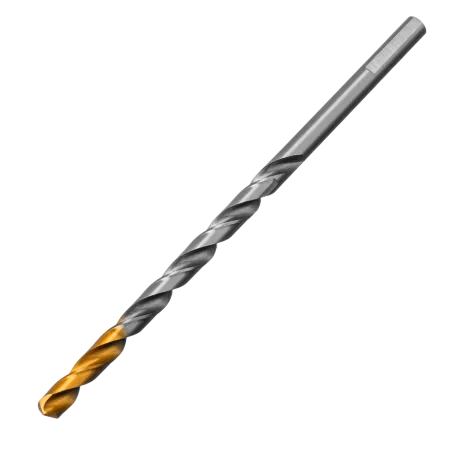 Сверло спиральное по металлу DENZEL 6 х 139 мм, Р6М5, Golden Tip, удлиненное