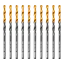 Сверло по металлу DENZEL 3,5 мм, HSS-Tin, Golden Tip, 10 шт.
