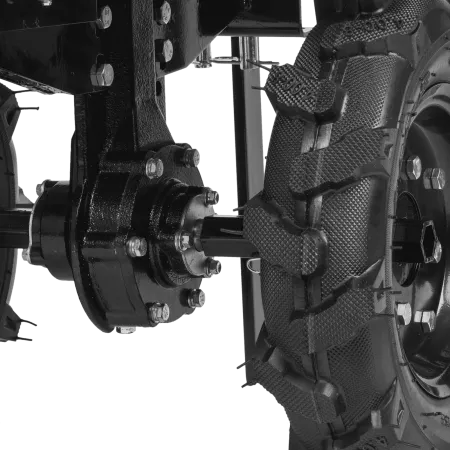 Мотоблок DENZEL DPT-270X, 7 л.с., диск.сцеп, шир 90 см, глуб 35 см,фрез 3х4,ВОМ,скор 2В/1Н,кол 8"