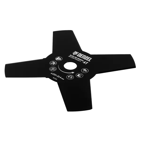 Диск для триммера DENZEL 255 х 25,4   4 лезвия