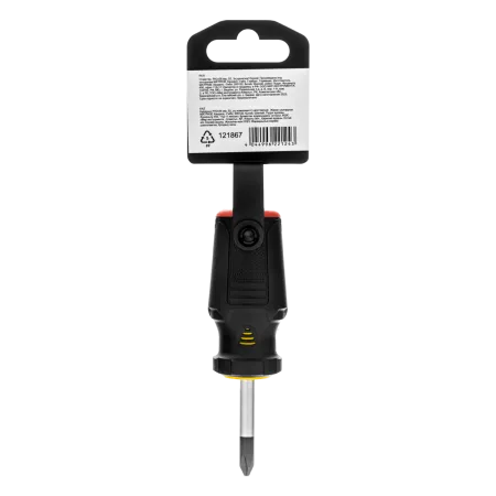 Отвертка DENZEL PH2х38 мм, S2, 3к рукоятка