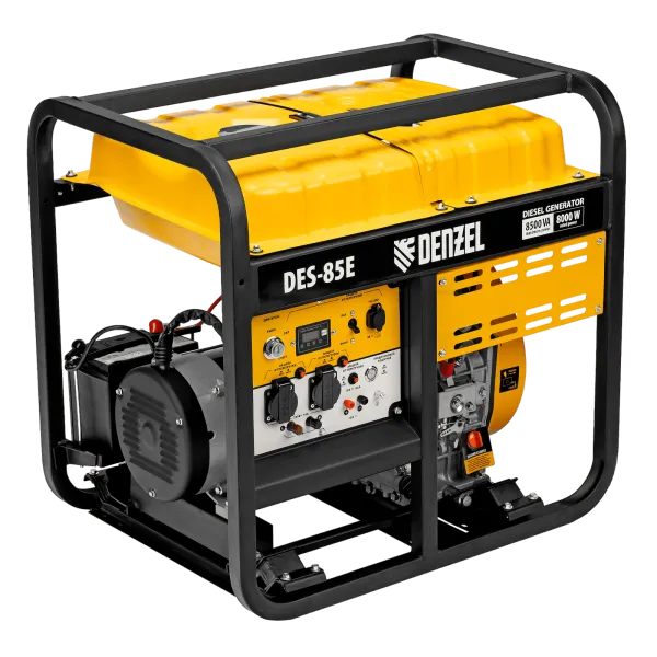 Генератор дизельный DENZEL DES-85E, 8,5 кВт, 230 В, 16 л, электростартер