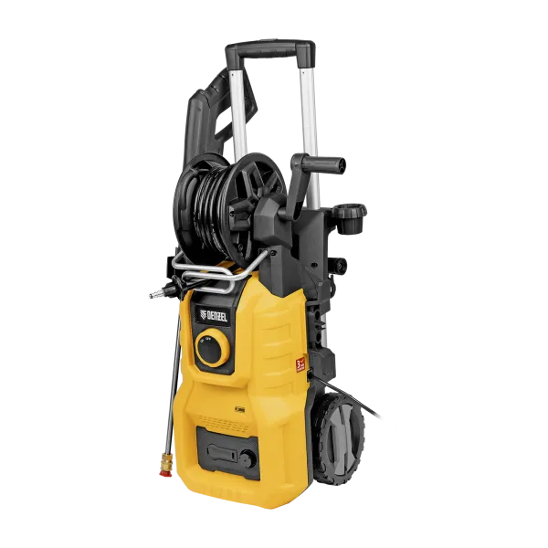 Моечная машина высокого давления DENZEL R-200D, 2400 Вт, 200 бар, 420 л/ч, с барабаном