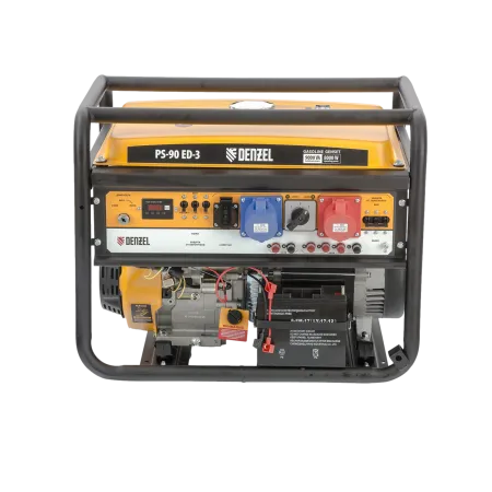 Генератор бензиновый DENZEL PS 90 ED-3, 9.0 кВт, 230 В/400 В, 25 л, электростартер