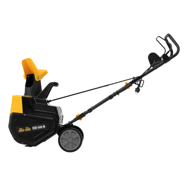 Снегоуборщик электрический DENZEL ESB-560-M, 2,5 кВт, металлический шнек, LED фара