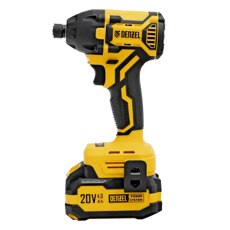 Винтоверт ударный аккумуляторный бесщет. DENZEL CIDH-BL-20-270, Li-Ion, 20 В