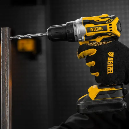 Дрель-шуруповерт аккумуляторная, бесщет. DENZEL BLDL-18-0 Li-Ion, 18 В