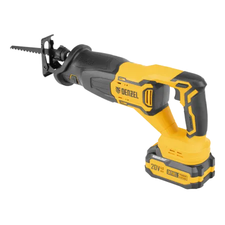 Пила сабельная аккумуляторная бесщет. DENZEL  RS-250, Li-Ion, 20 В