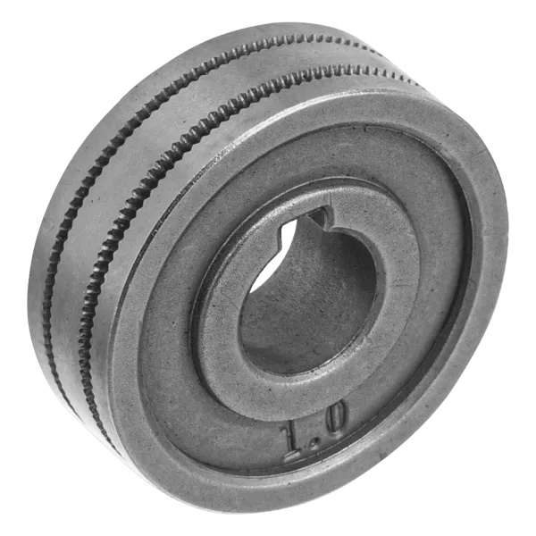 Подающий ролик DENZEL зубчатый профиль под флюсовую проволоку 0,8-1мм, 2 шт