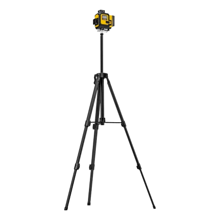 Лазерный уровень мультипризменный DENZEL DLV 360-4T, 30 м, зеленый луч, Li-Ion 2,4 Aч, штатив
