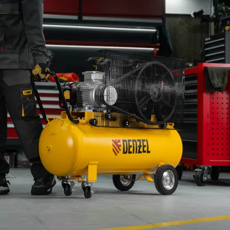 Компрессор воздушный DENZEL рем. привод BCV 4000-T/100, 4,0 кВт, 100 литров, 690 л/мин