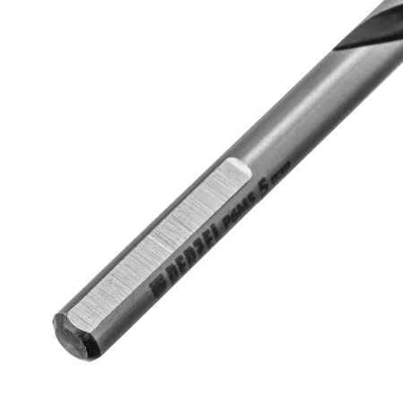 Сверло спиральное по металлу DENZEL 5 x 86 мм, Р6М5, Golden Tip, многогранная заточка