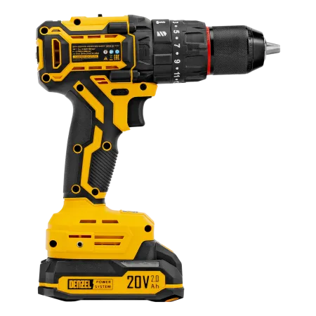 Дрель-шуруповерт аккумуляторная ударная бесщет. DENZEL CIDH-BL-20, Li-Ion, 20 В