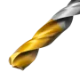 Сверло спиральное по металлу DENZEL 10 x 133 мм, Р6М5, Golden Tip, многогранная заточка