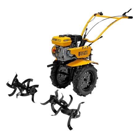 Мотоблок DENZEL DPT-270S, 7 л.с., ремен.сцеп, фрез 3х4, ШОМ, передачи 2В/1Н