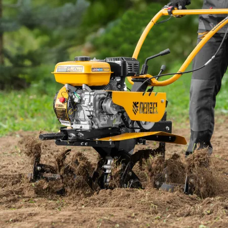 Мотоблок DENZEL DPT-270S, 7 л.с., ремен.сцеп, фрез 3х4, ШОМ, передачи 2В/1Н