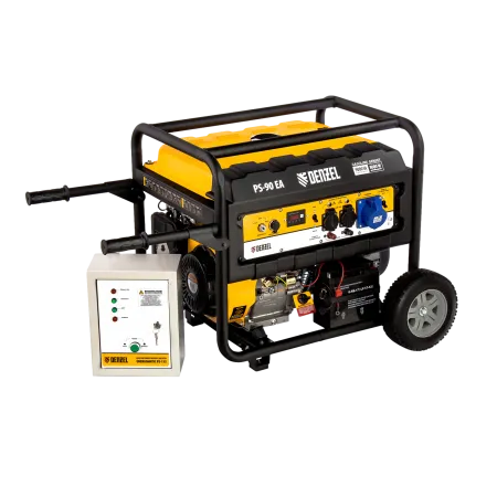 Генератор бензиновый DENZEL PS 90 EA, 9.0 кВт, 230В, 25 л, электростартер