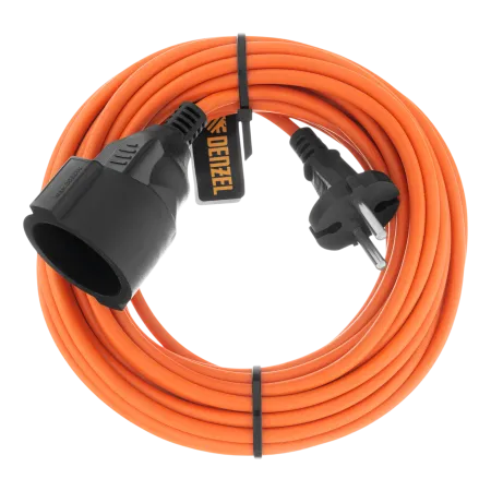 Удлинитель-шнур силовой Garden Series DENZEL, б/з, ПВС, 10м, 1 розетка, 2 x 1 мм