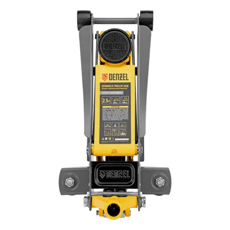 Домкрат гидравлический подкатной DENZEL 2,5 т, 85-430 мм, быстрый подъем, низкий подхват, проф./