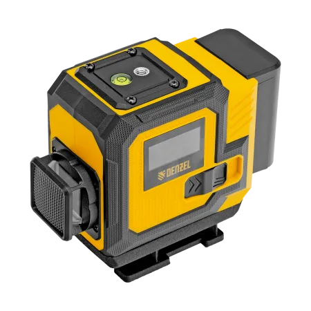 Лазерный уровень мультипризменный DENZEL DLV-360-3T, 30 м, зеленый луч, Li-Ion 2,4 Aч, штатив