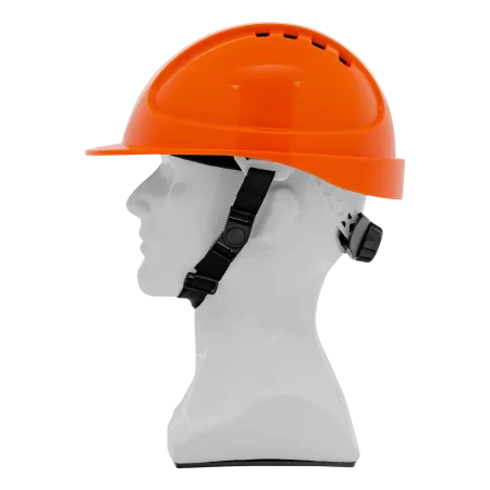 Каска защитная ударопрочная DENZEL ABS/PC, плавная регулировка, модель «Форвард» (К-05), оранж.