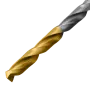 Набор сверл по металлу DENZEL, 1-10 мм, Р6М5-TiN, Golden Tip, 19 шт