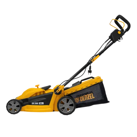 Газонокосилка электрическая DENZEL GM-1800, 1800 Вт, ширина 38 см, 6 уровней, 40 л