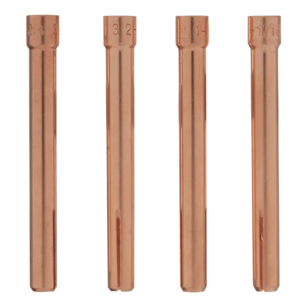 Набор цанг для электрода DENZEL 1,6мм, 2,0мм, 2,4мм, 3,2 мм