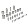 Набор инструментов DENZEL 1/2", 1/4", CrV, S2, пластиковый кейс, 100 предметов