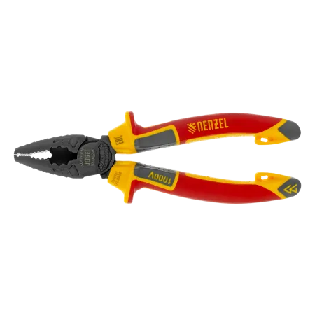 Плоскогубцы комбинированные DENZEL диэлектрические трехкомпонентные рукоятки до 1000 В, 165 мм