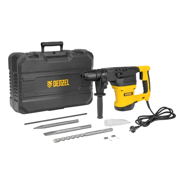 Перфоратор электрический DENZEL RHVB-1300-40, SDS-Max, 1300 Вт, 10 Дж, 2 реж.