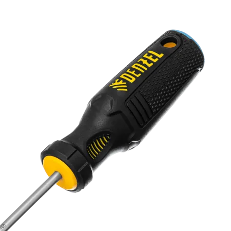 Отвертка DENZEL SL4х100 мм, S2, 3к рукоятка