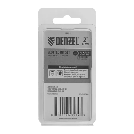 Набор бит DENZEL SL4x50, 5 шт.