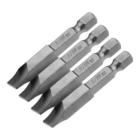 Набор бит DENZEL SL5/16"x2", 4 шт.