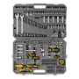 Набор инструментов DENZEL 1/2", 1/4", CrV, S2, пластиковый кейс, 194 предмета