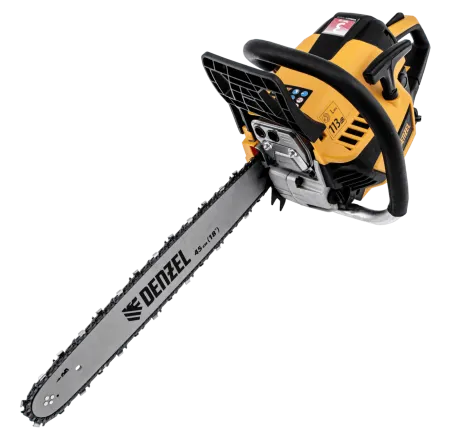 Пила цепная бензиновая DENZEL DS-5218, шина 45 см, 52 см3, 3 л.с, шаг 0,325, 72 звена