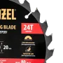 Пильный диск по дереву DENZEL ф216 х 20 мм, 24 зубьев