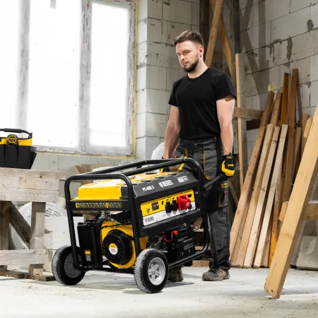 Генератор бензиновый DENZEL PS 80 E-3, 6.6 кВт, 400 В, 25 л, электростартер