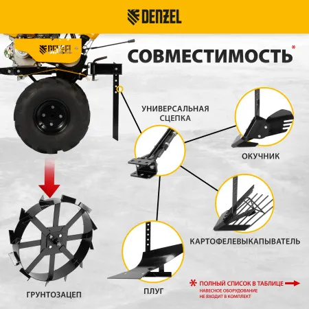 Мотоблок DENZEL DPT-470S-PRO
