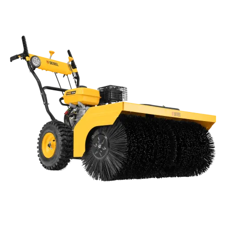 Гибридная снегоуборочная машина DENZEL с функц. подметания SWB-800, 212 сс, руч. старт, 2 насадки