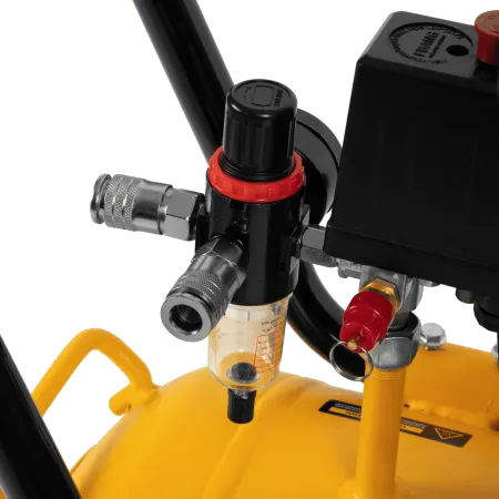 Компрессор безмасляный, малошумный DENZEL DLS 2200/50, 2200 Вт, 2x1100, 50 л, 380 л/мин