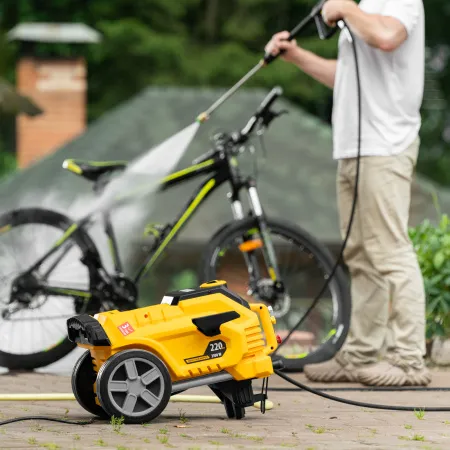 Моечная машина высокого давления DENZEL K 50 Power, 2100 Вт, 150 бар, 600 л/ч, асинхронный двигатель